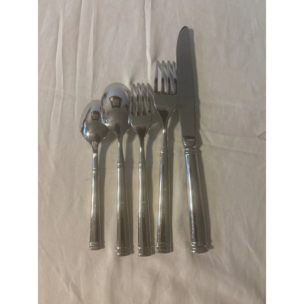 Fortessa Flatware Set Unisex 5 Piece  Lucca 18/10 Stainless Steel